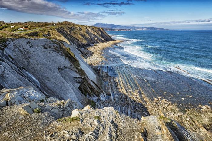 Géologie côtière du littoral basque